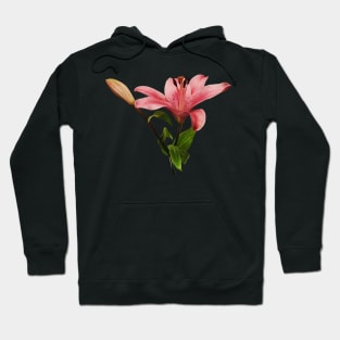 Lilies - Elegant Lily and Buds Hoodie